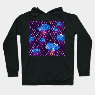 Fairytale Weather Forecast Large Scale Print Hoodie